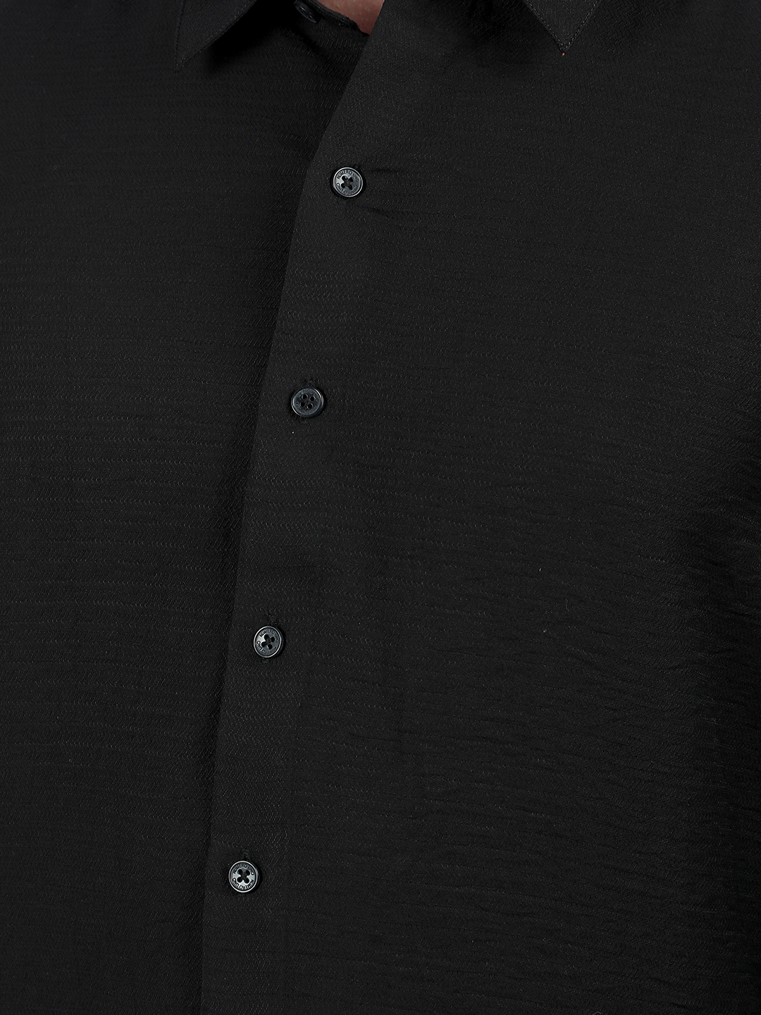 Numero Uno Men Solid Black Slim Fit Shirt